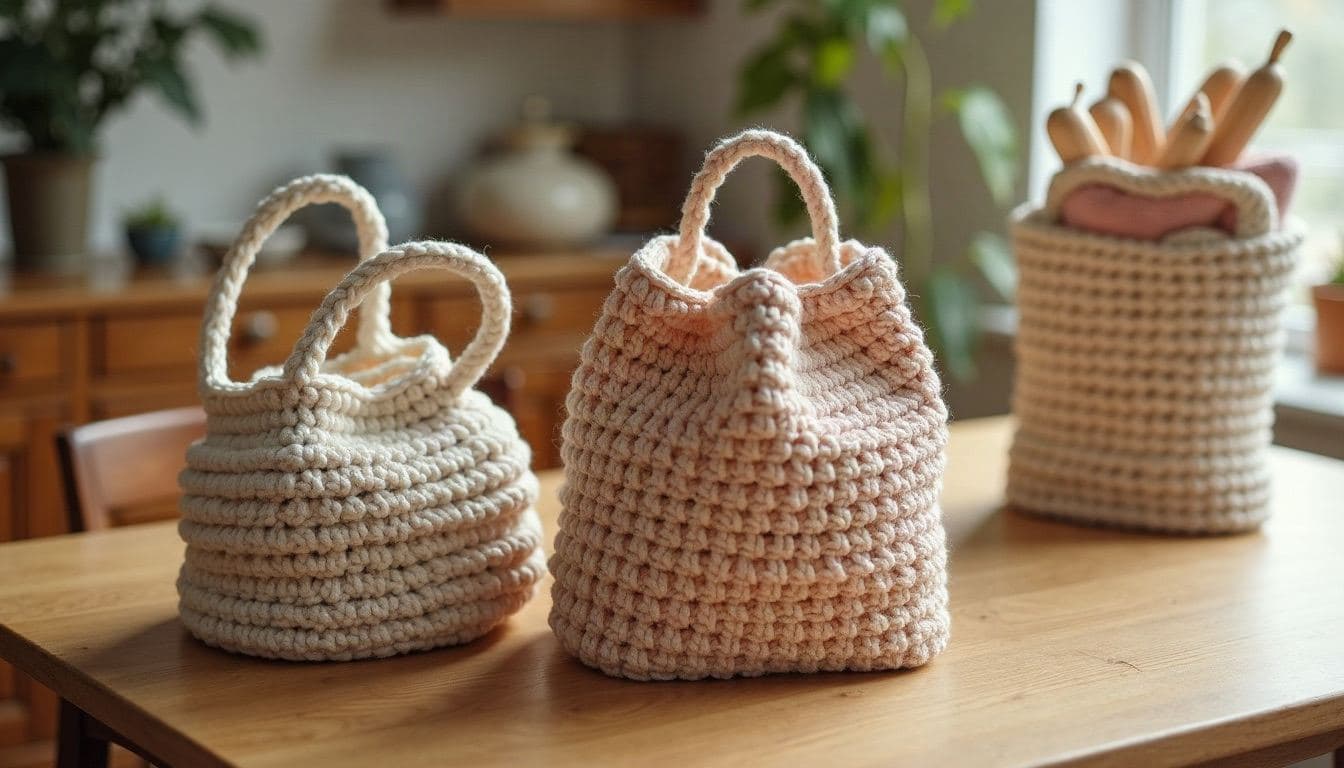 Crochet market bags