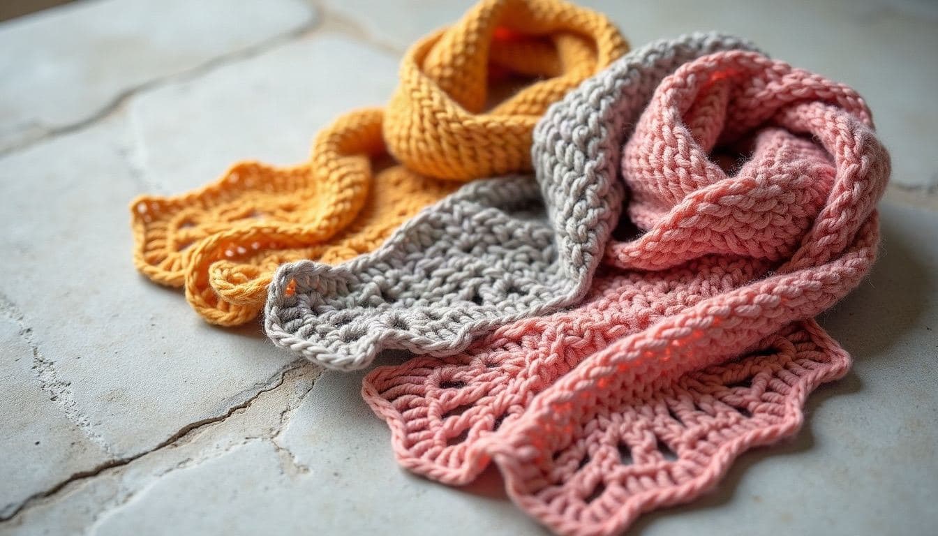 Crochet scarves