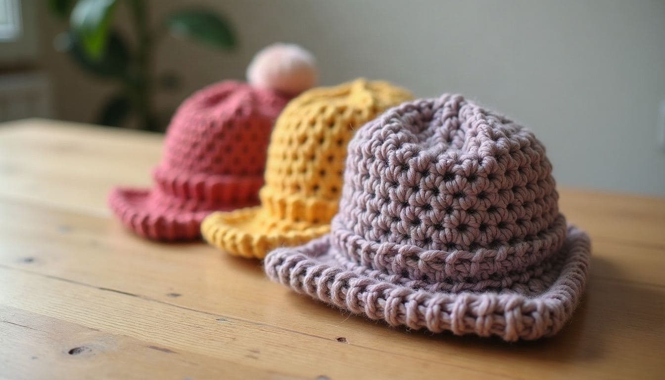 Crochet winter hats