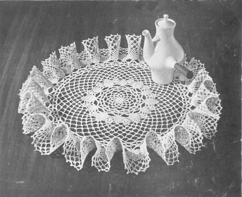 Pineapple Ruffle doily, original photograph