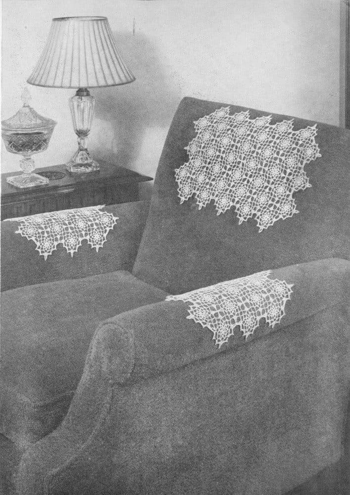 Star Flower chair set in use, original photograph