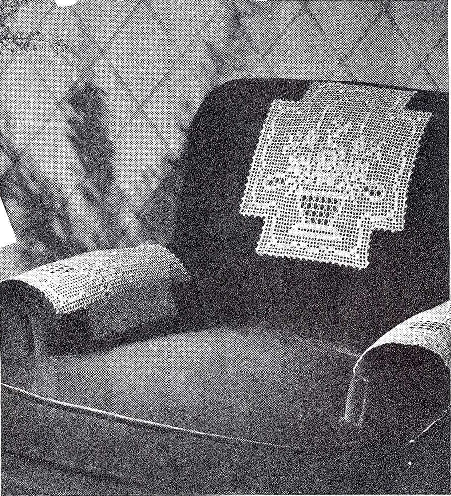 Flower Basket chair set on a chair, original photograph